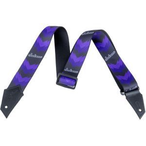 Jackson Strap with Double V Pattern Black/Purple