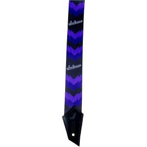 Jackson Strap with Double V Pattern Black and Purple