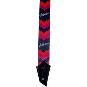 Jackson Strap with Double V Pattern Black/Red