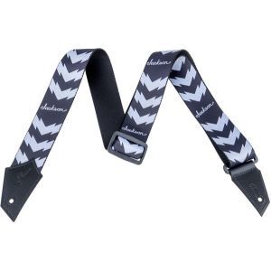 Jackson Strap with Double V Pattern Black/White
