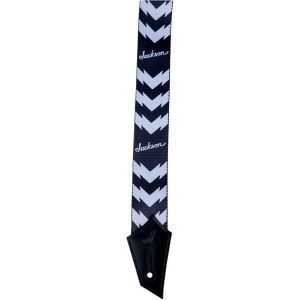 Jackson Strap with Double V Pattern Black/White