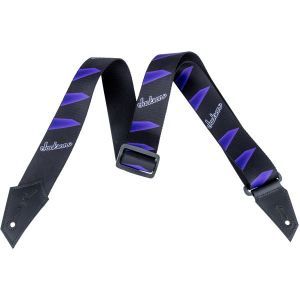 Jackson Strap with Headstock Pattern Black/Purple