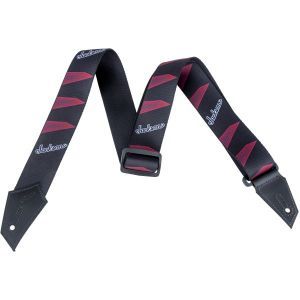 Jackson Strap with Headstock Pattern Black/Red