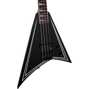 Jackson X Series RRB IV Rhoads Bass Black with White Pinstripes