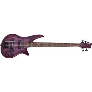 Jackson X Series Spectra Bass SBXP V Laurel Fingerboard Transparent Purple Burst