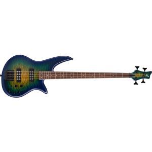 Jackson X Series Spectra Bass SBXQ IV Laurel Fingerboard Amber Blue Burst
