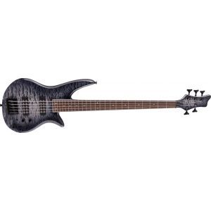 Jackson X Series Spectra Bass SBXQ V Laurel Fingerboard Transparent Black Burst
