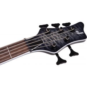 Jackson X Series Spectra Bass SBXQ V Laurel Fingerboard Transparent Black Burst