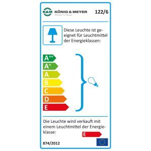 K&M Double Music Stand Light 12260-013-55