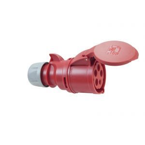 PC Electric CEE Socket 32A 5 Pin Red
