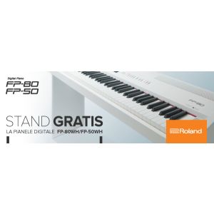 Pianele Digitale FP-80 WHITE / FP-50 WHITE cu STAND GRATIS 