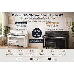 Roland HP-702 sau Roland HP-704? Ghid complet pentru alegerea pianului digital