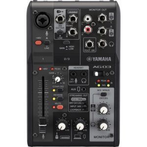 Yamaha AG03 mk2 Streaming Pack Black