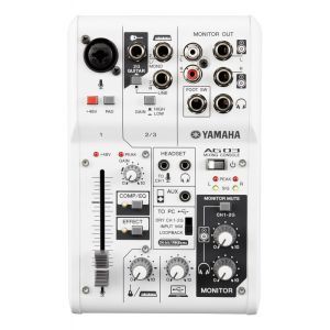 Yamaha AG03 mk2 Streaming Pack White