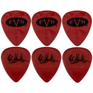 EVH Signature Picks Red-Black .60 mm 6 Count