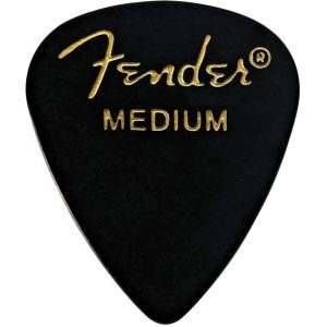 Fender 351 Shape Classic Celluloid Pick Medium Negru