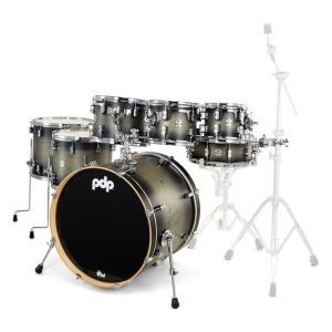 PDP by DW Concept Maple Satin Charcoal Burst PDP by DW Concept Maple Satin Charcoal Burst