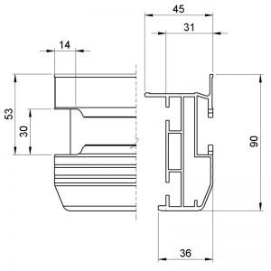 Alustage AluDeck Light SCA11 2x0.5m
