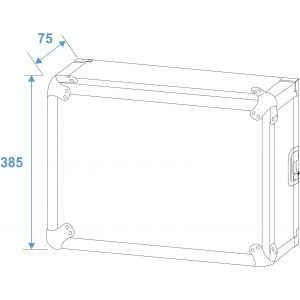 Roadinger 8U 55cm Rack