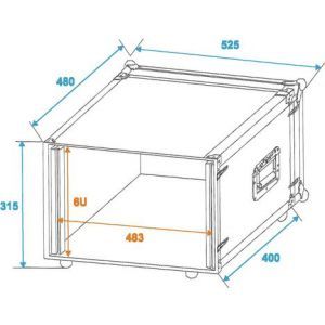 Roadinger CO DD 6U 38cm