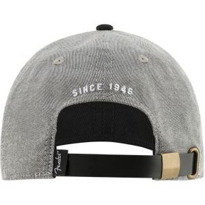 Fender Hipster Dad Hat Gray and Black