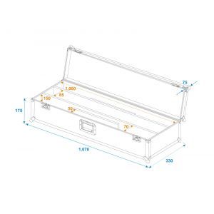 Eurolite LED STP-10 2 Sunbar 3200K 10x5W + Case
