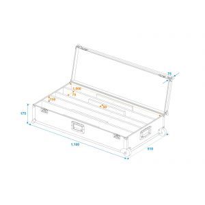 Eurolite LED STP-10 4 Sunbar 3200K 10x5W + Case