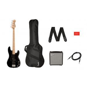 Squier Affinity Series Precision Bass PJ Pack MN Black