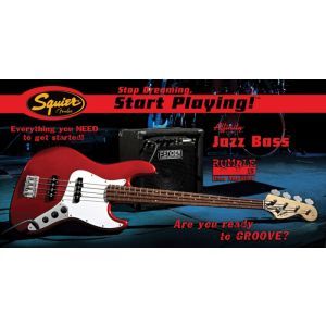 Set Chitara Bass Squier Affinity Jazz Bass, Fender Rumble 15