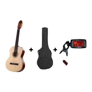 Set chitara clasica Valida V120 TR 4/4 Natur