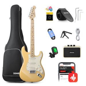 Donner Seeker Deluxe Guitar Kit Vintage Yellow Donner Seeker Deluxe Guitar Kit Vintage Yellow