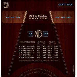 Daddario NB1253 Nickel Bronze Light