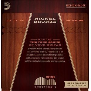 Daddario NB1356 Nickel Bronze Medium