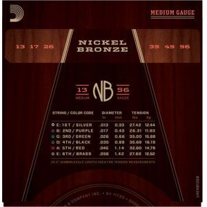 Daddario NB1356 Nickel Bronze Medium
