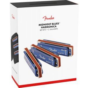 Fender Midnight Blues Harmonicas 3 Pack