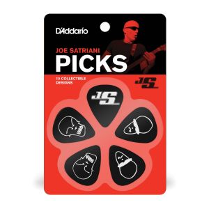 Daddario 1CBK6-10JS Joe Satriani Black Heavy