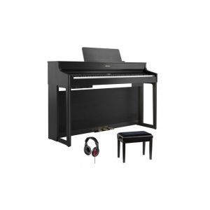 Set Pian Digital Roland HP 702 Charcoal Black
