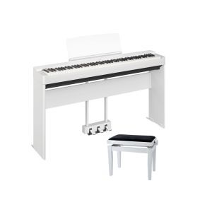 Yamaha P-225 White Home Bundle