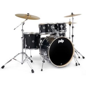 PDP MainStage Black Sparkle Kit w/ Paiste 101 PDMA2215KTBS