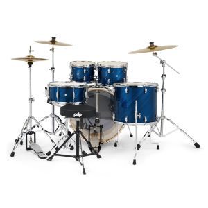 PDP MainStage TW Blue Steel Kit w/ Paiste 101 PDMA2215KTTB