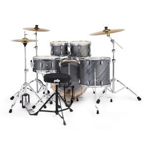 PDP MainStage TW Graphite Kit w/ Paiste 101 PDMA2215KTTG