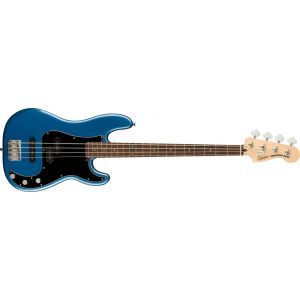 Squier Affinity Series Precision Bass PJ Laurel Fingerboard Black Pickguard Lake Placid Blue