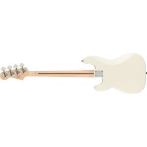 Squier Affinity Series Precision Bass PJ Maple Fingerboard Black Pickguard Olympic White
