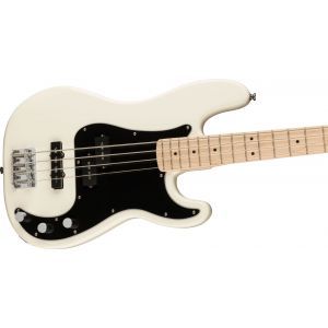 Squier Affinity Series Precision Bass PJ Maple Fingerboard Black Pickguard Olympic White