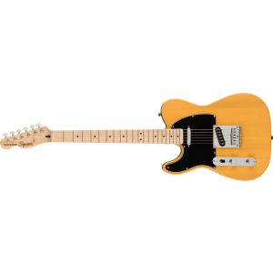 Squier Affinity Series Telecaster Left-Handed Maple Fingerboard Black Pickguard Butterscotch Blonde