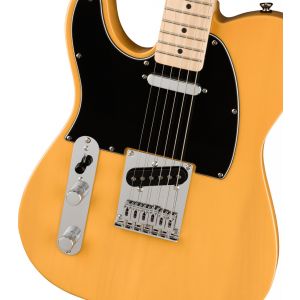 Squier Affinity Series Telecaster Left-Handed Maple Fingerboard Black Pickguard Butterscotch Blonde