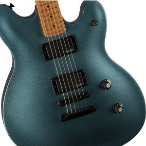Squier Contemporary Active Starcaster Roasted Maple Fingerboard Gunmetal Metallic