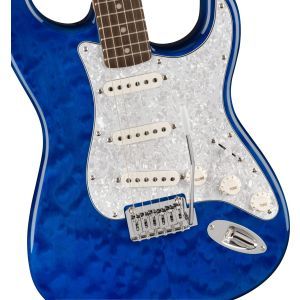 Squier Affinity Series Stratocaster QMT Sapphire Blue Transparent