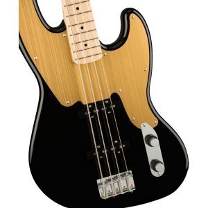 Squier Paranormal Jazz Bass 54 Maple Fingerboard Gold Anodized Pickguard Black