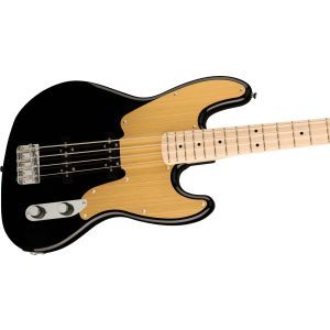 Squier Paranormal Jazz Bass 54 Maple Fingerboard Gold Anodized Pickguard Black